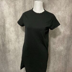 By The Way Black Everyday Shirt Dress Bodycon Short Sleeve